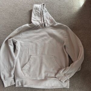 Reebok Off-White Cozy Fleece Pullover Hoodie